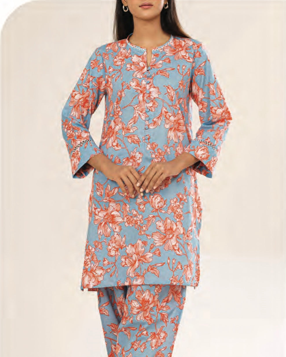 Saya 2pc Printed Lawn | Design 10