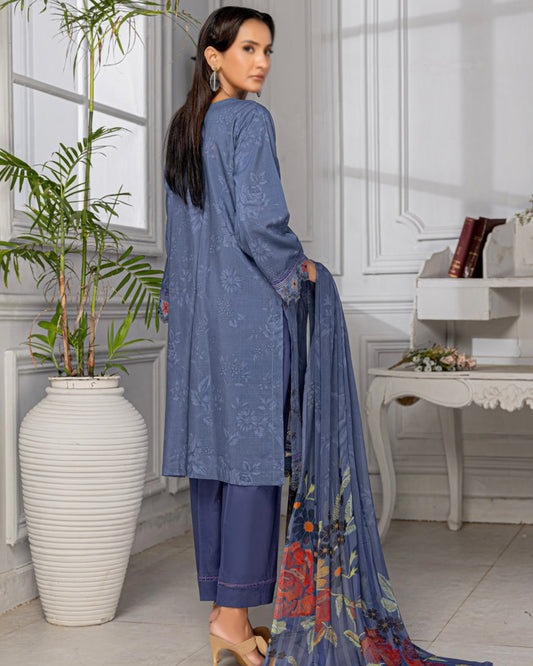Fantak Grace | Embroidered Printed Viscose | Design 10