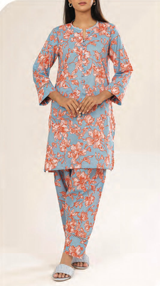 Saya 2pc Printed Lawn | Design 10