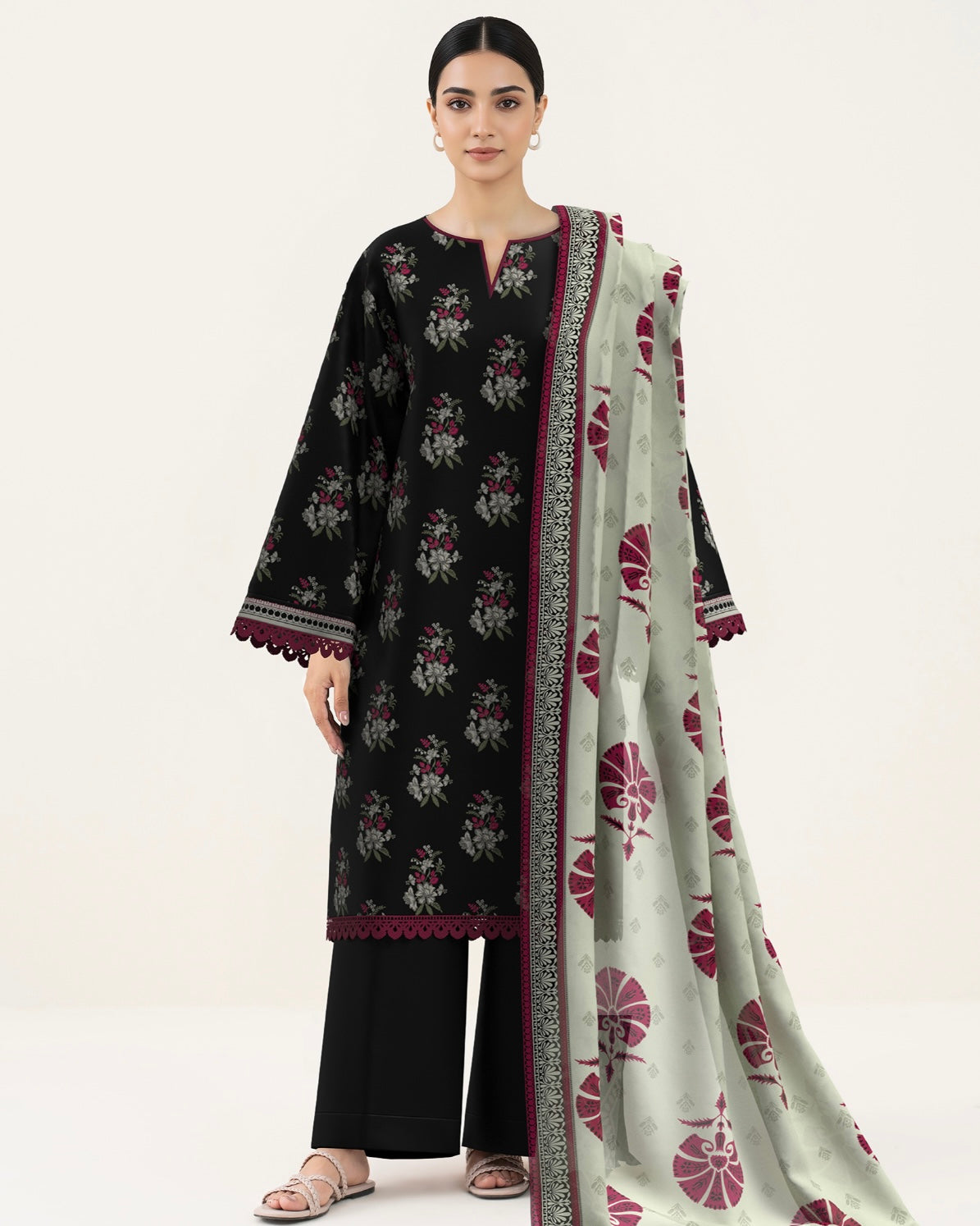 Sapphire | Printed Lawn 3pc | Design 12-112