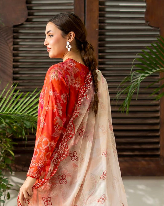 GullJee Rang Pasand | Embroidered Lawn | Design 12