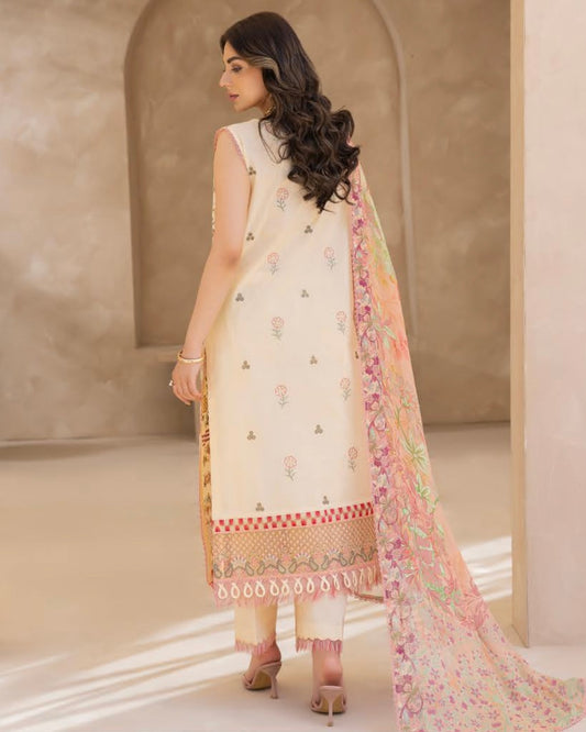 GullJee Sitara Noor | Embroidered Lawn | Design 12