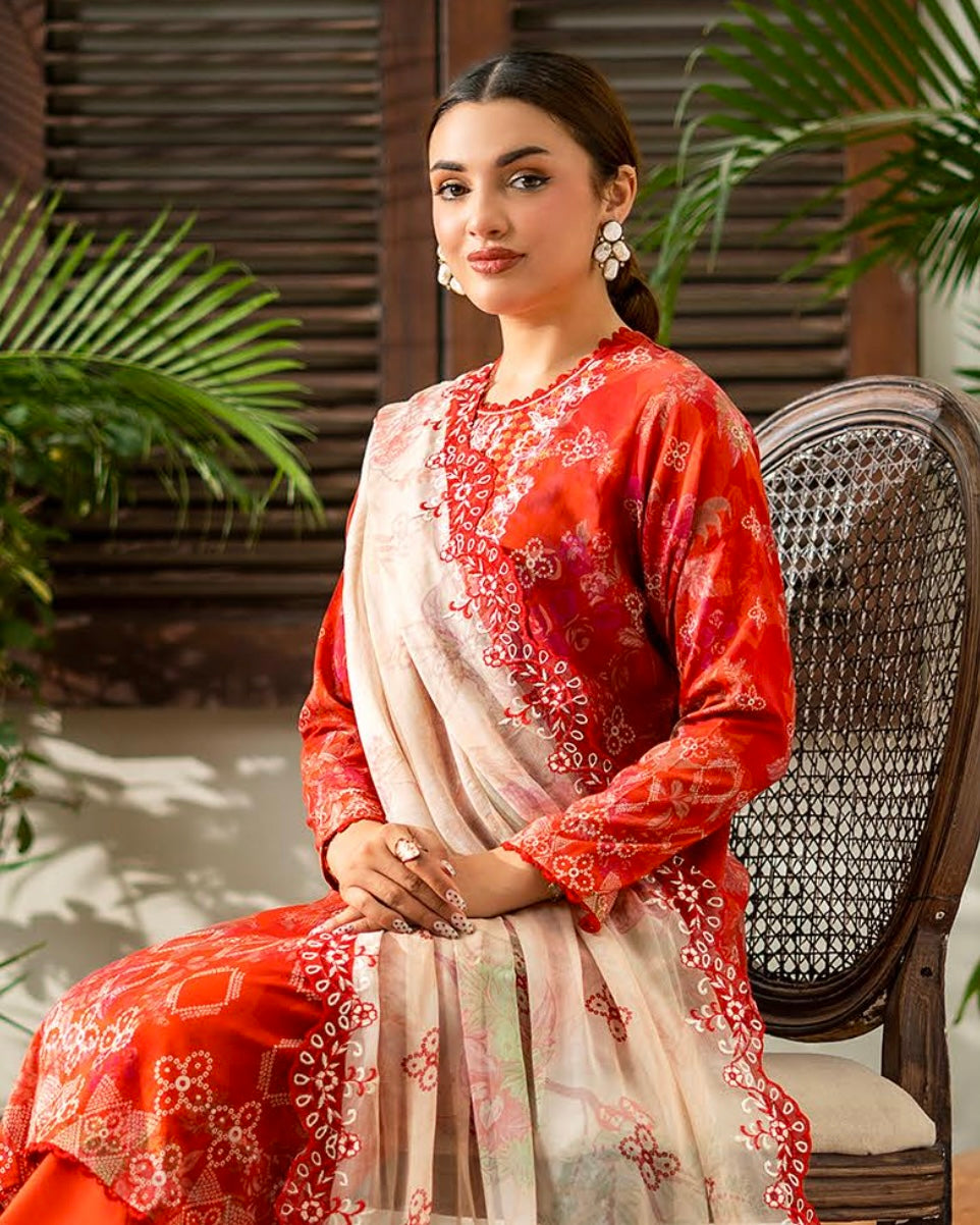 GullJee Rang Pasand | Embroidered Lawn | Design 12