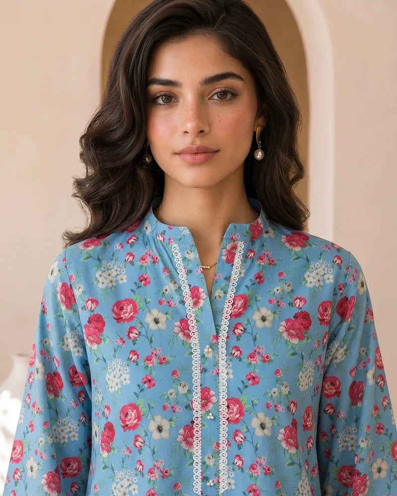 Zellbury | Printed Cotton 2pc | Design 12
