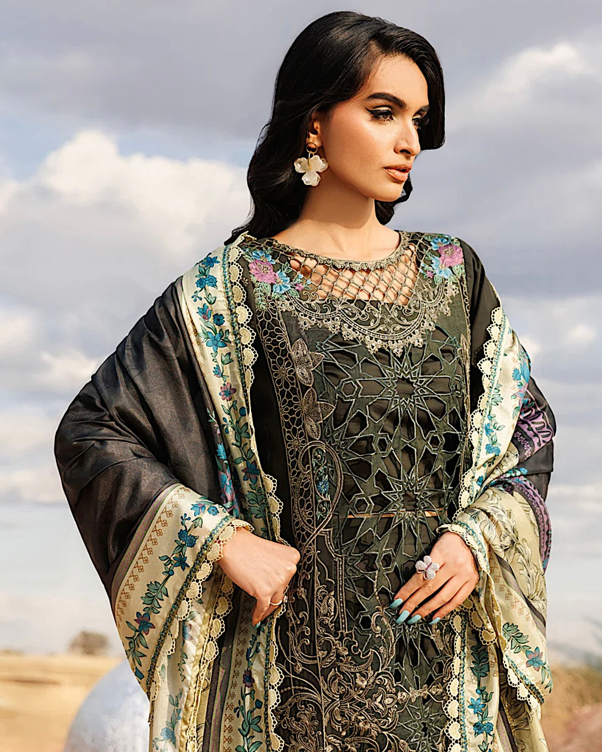 Parishay Shangrila Vol 2 | Embroidered Luxury Lawn | Design 12