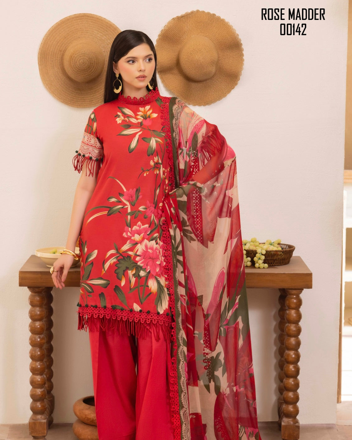 Naqsh | Fusion | 3pc Printed Lawn | Design 142