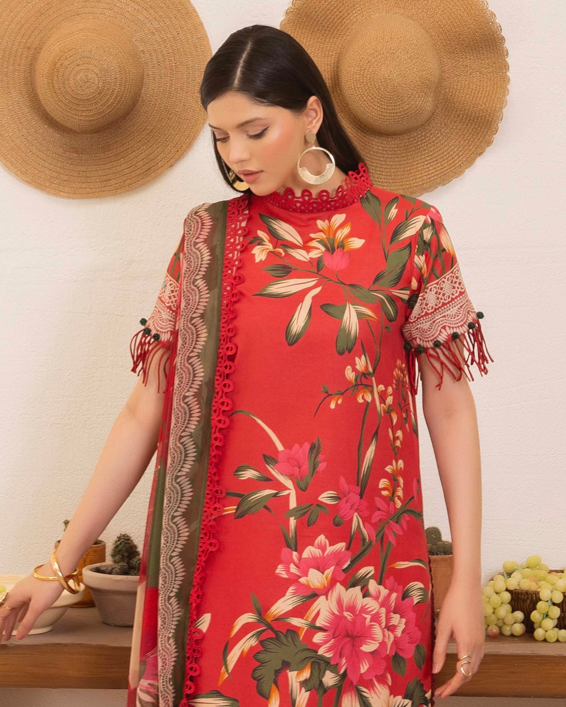 Naqsh | Fusion | 3pc Printed Lawn | Design 142