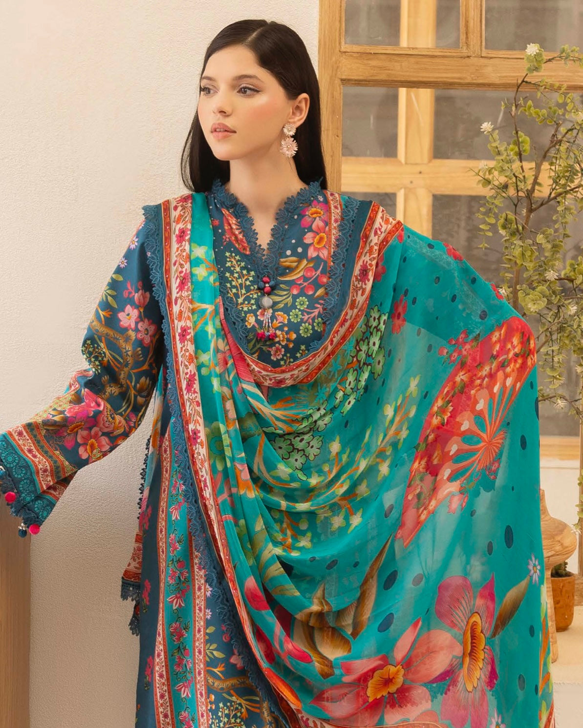 Naqsh | Fusion | 3pc Printed Lawn | Design 143