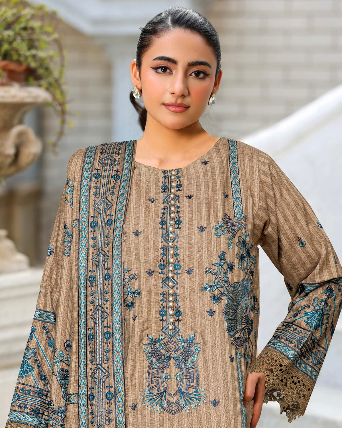 Johra Celeste | Embroidered Winter | Design 1443