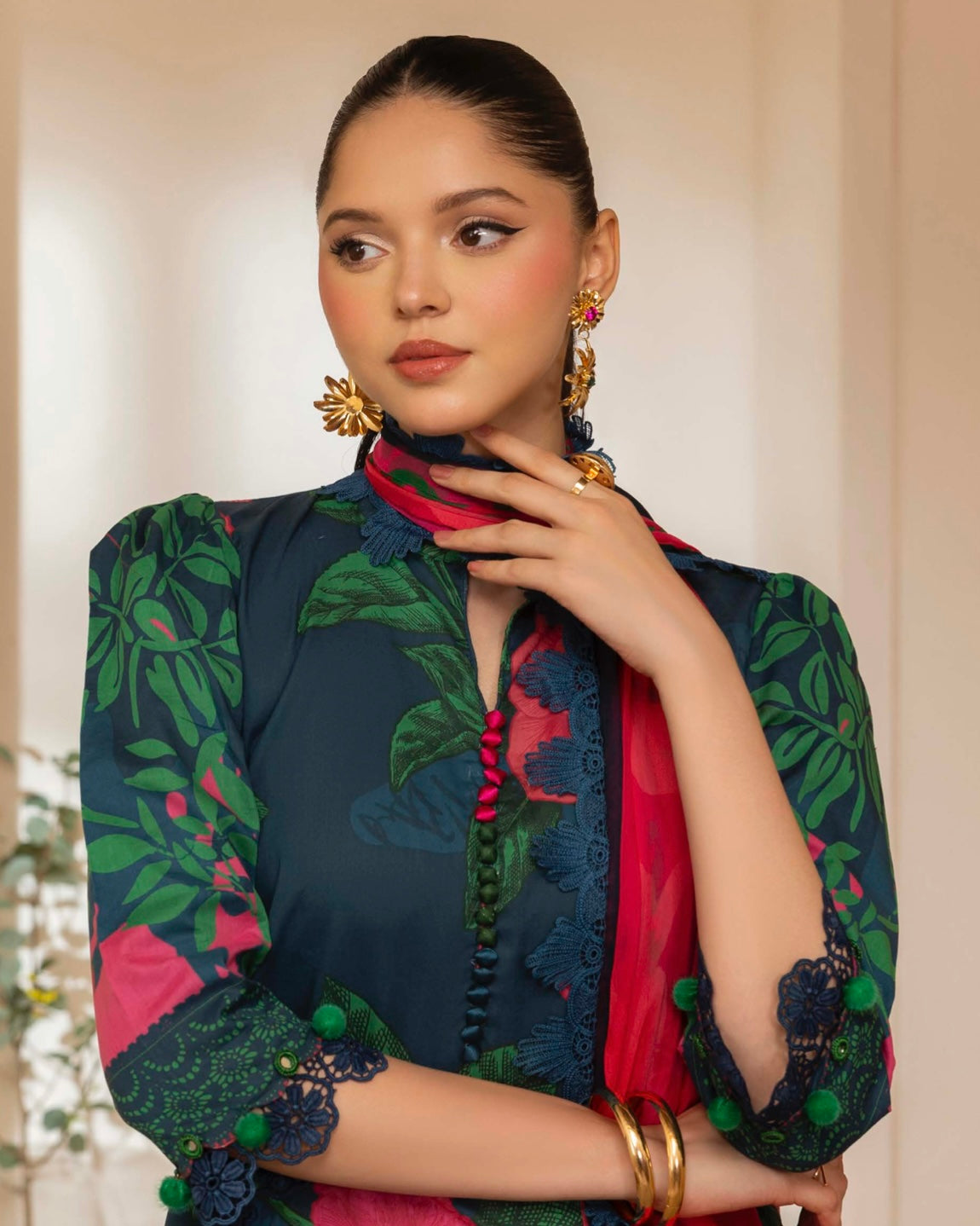 Naqsh | Fusion | 3pc Printed Lawn | Design 145