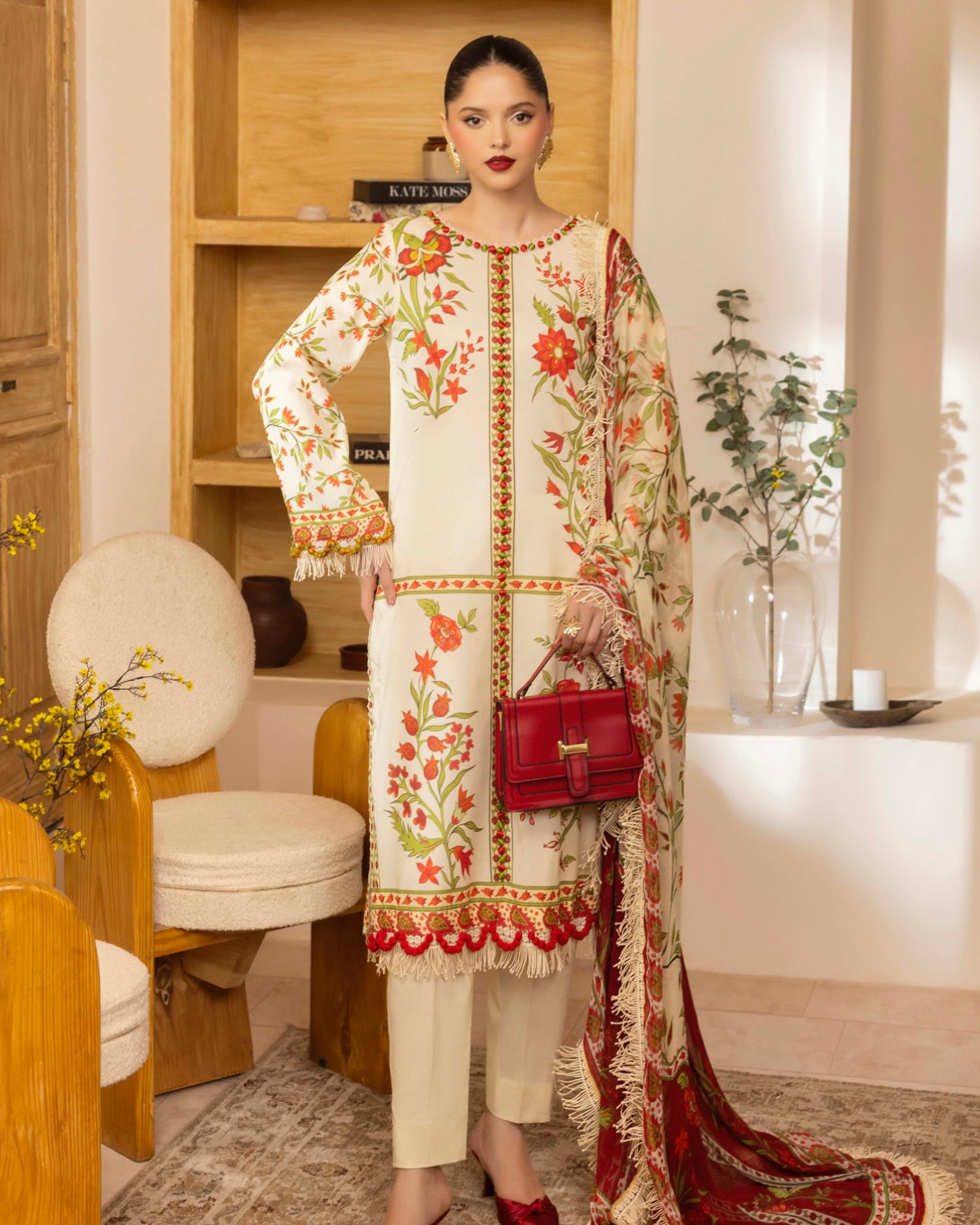 Naqsh | Fusion | 3pc Printed Lawn | Design 146