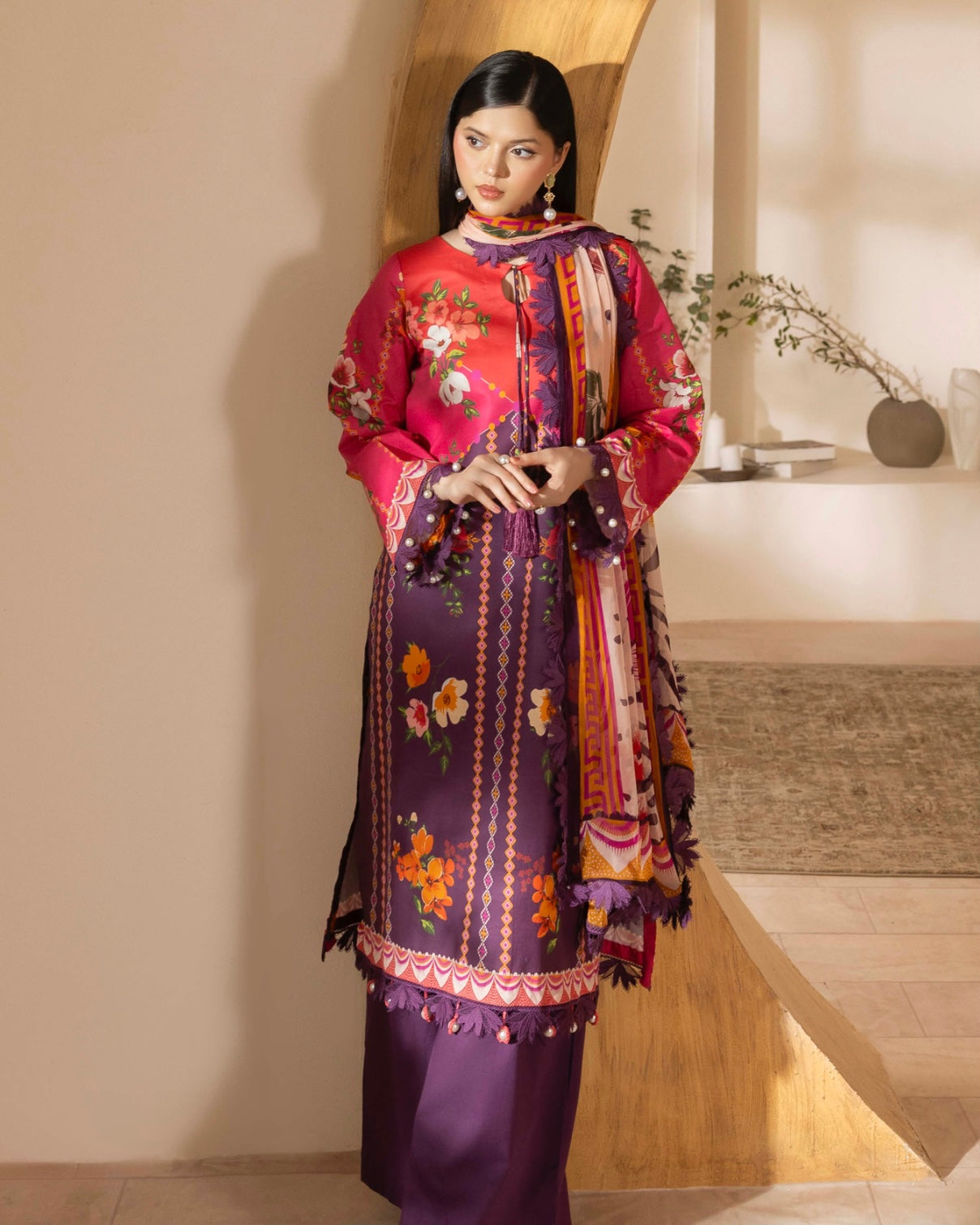 Naqsh | Fusion | 3pc Printed Lawn | Design 149