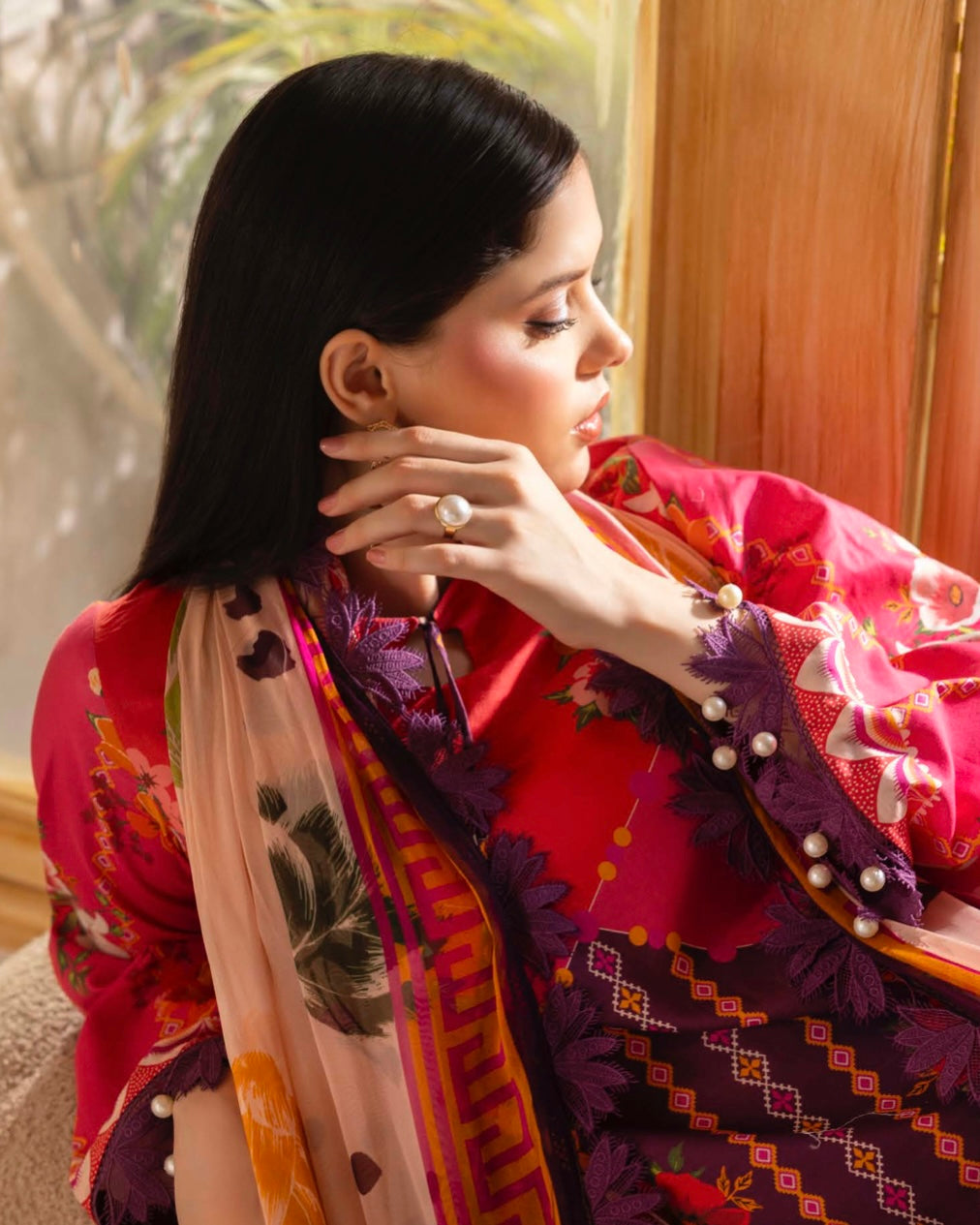 Naqsh | Fusion | 3pc Printed Lawn | Design 149