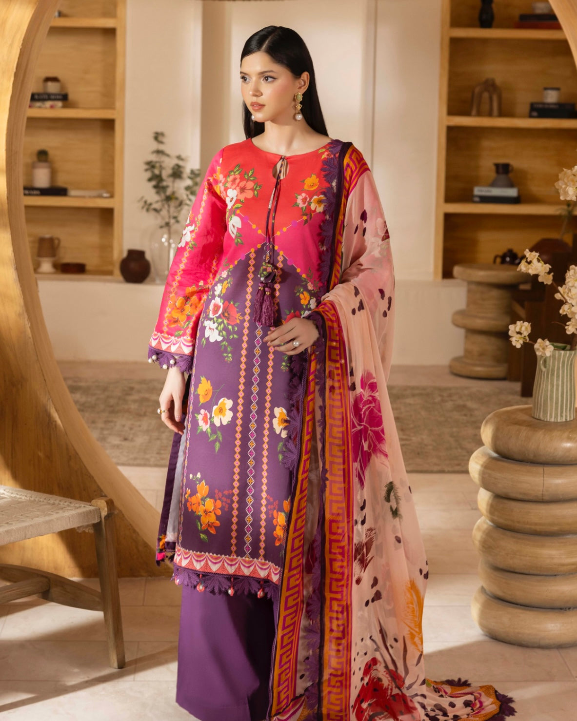 Naqsh | Fusion | 3pc Printed Lawn | Design 149