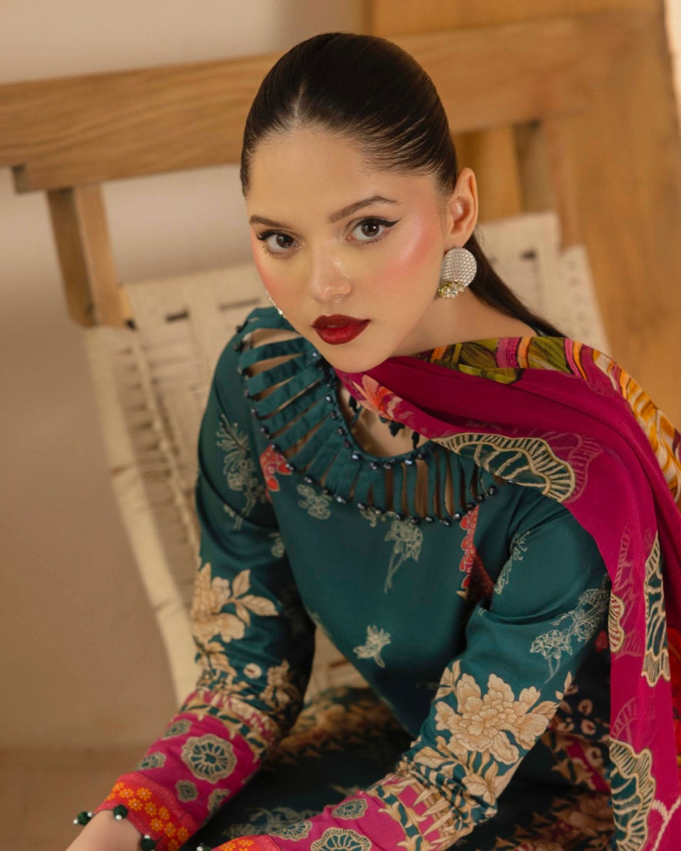 Naqsh | Fusion | 3pc Printed Lawn | Design 150