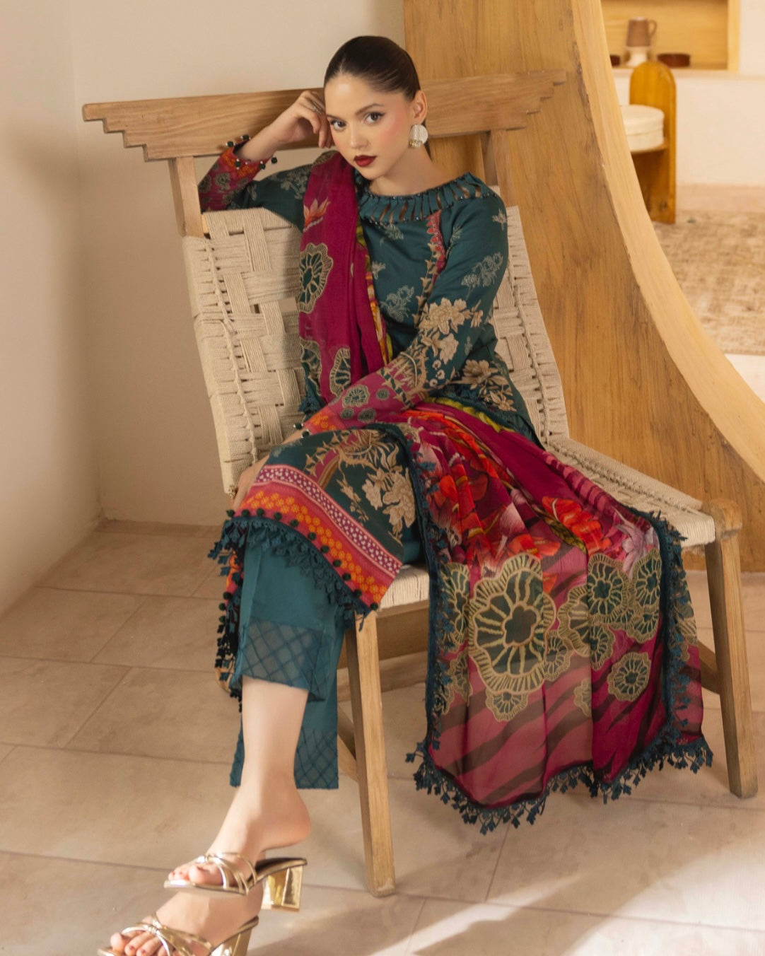 Naqsh | Fusion | 3pc Printed Lawn | Design 150
