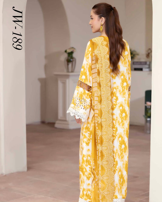 Johra Azir | Embroidered Printed Staple | Design 189