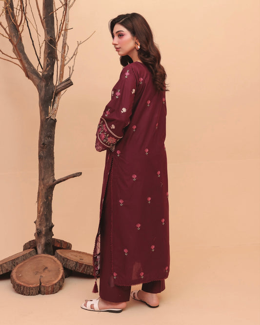 Gullerukh Meri Kahani | Embroidered Lawn 2pc | Design 1