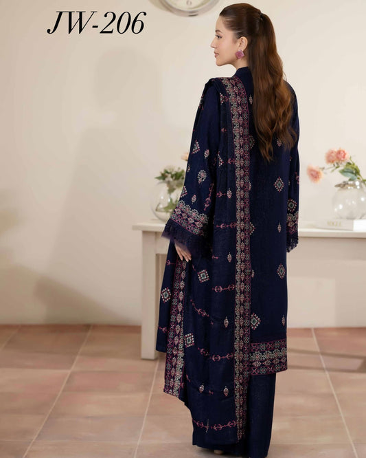 Johra Anahira | Embroidered Fancy Peach Leather | Design 206