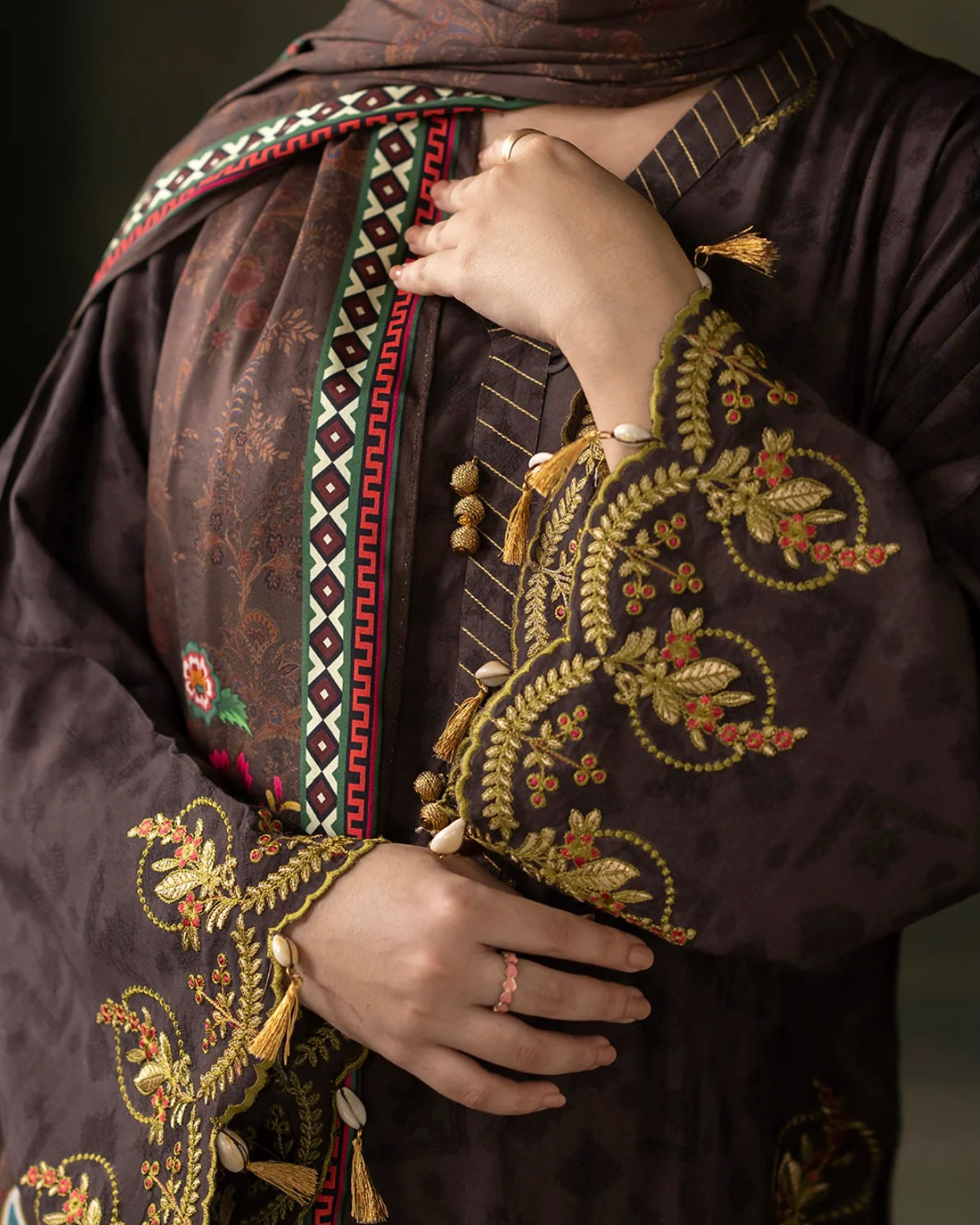 Zellbury | Embroidered Viscose 3pc | Design 234