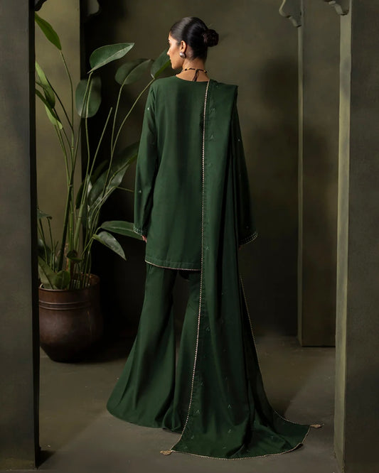 Zellbury | Embroidered Khaddar 3Pc | Design 240