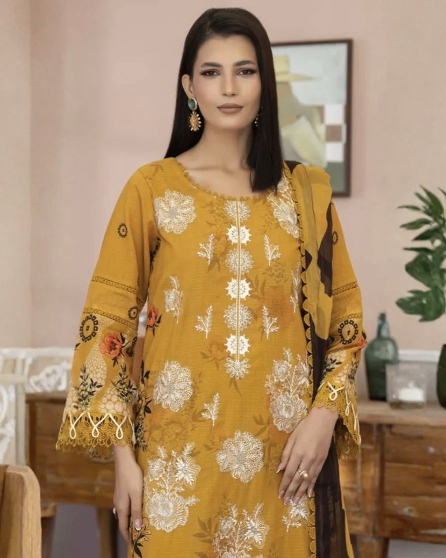 Johra Elvyn | Embroidered Lawn | Design 240