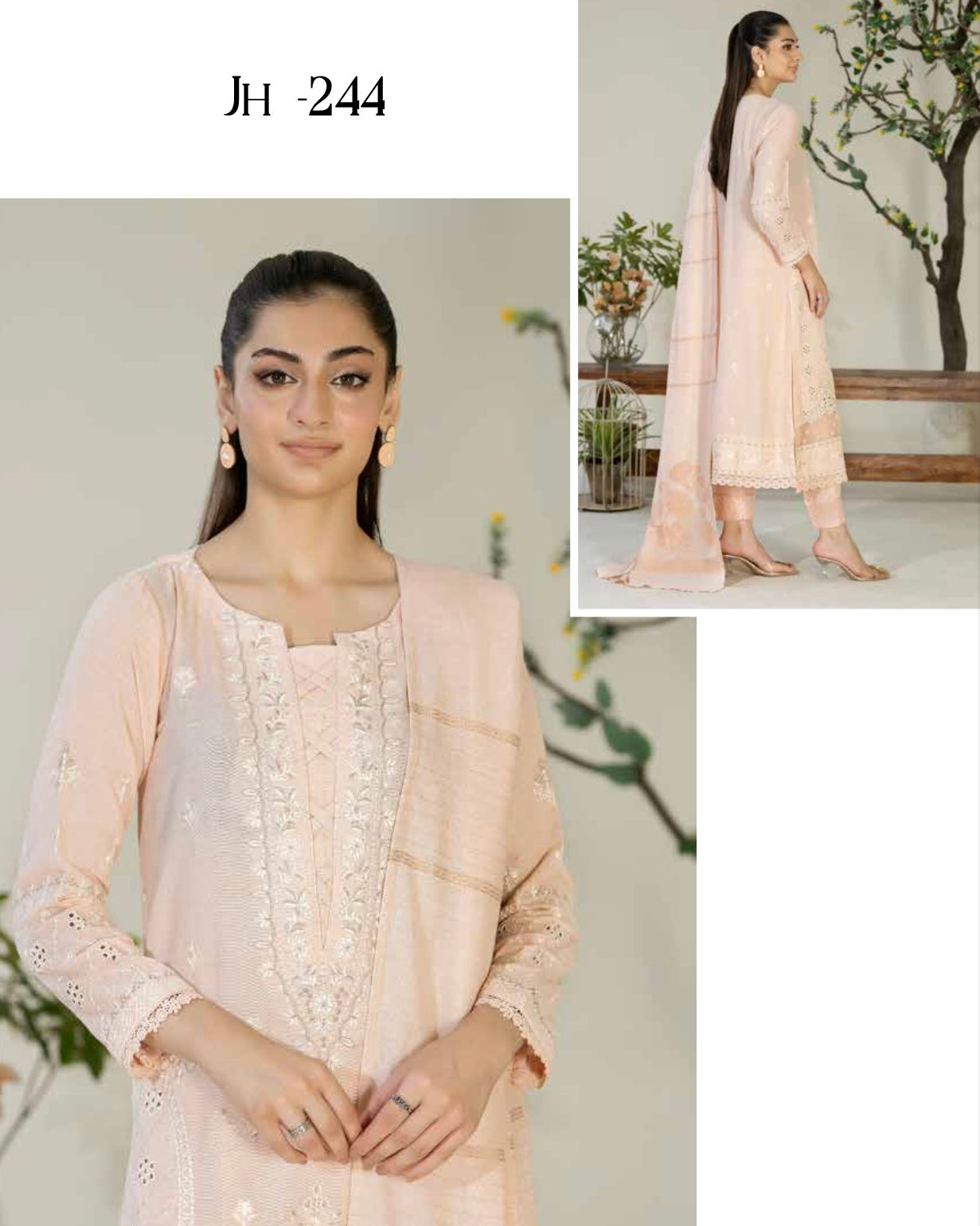 Johra Eshaal | Embroidered Karandi | Design 244