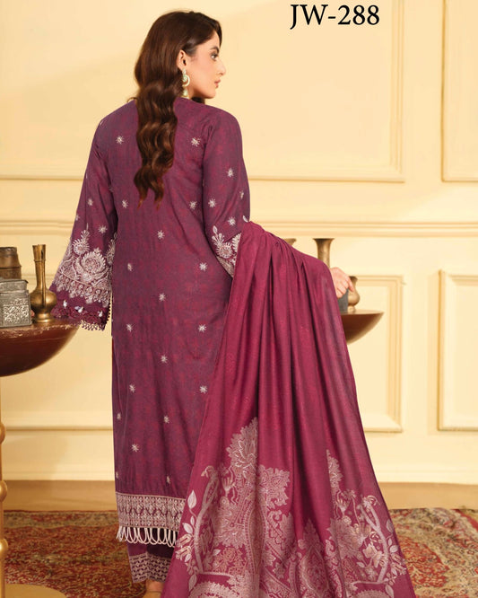 Johra Jaaishah | Chambray Jacquard Shawl | Design 288