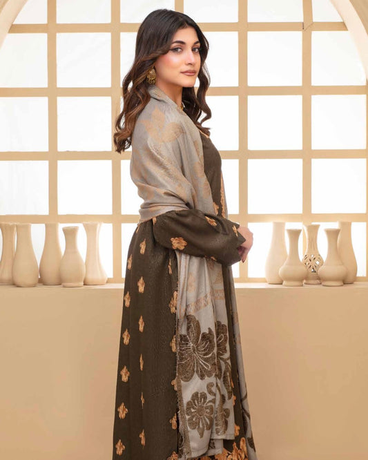 Gull-e-Rukh | Embroidered Zari Wool | Design 2