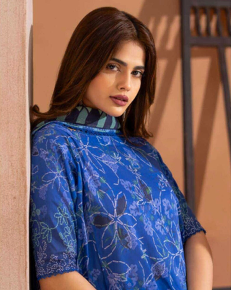 GullJee Rangrez | Printed Lawn Chiffon Dupatta | Design 2