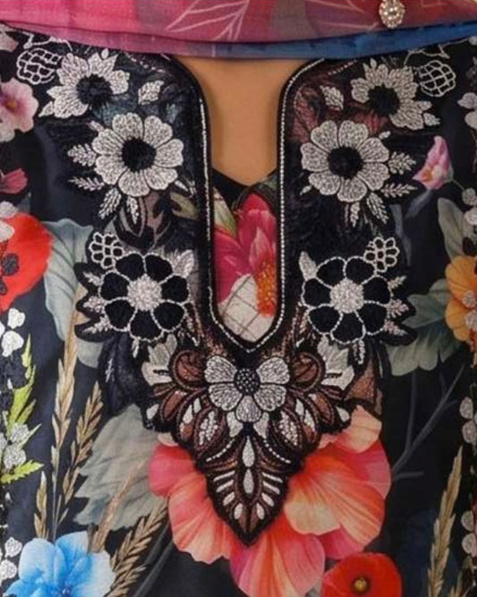 GullJee Printkari | Embroidered Printed Lawn | Design 3