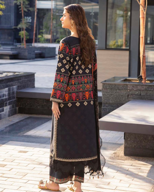 Charizma Infinity | Embroidered Printed Lawn | Design 3