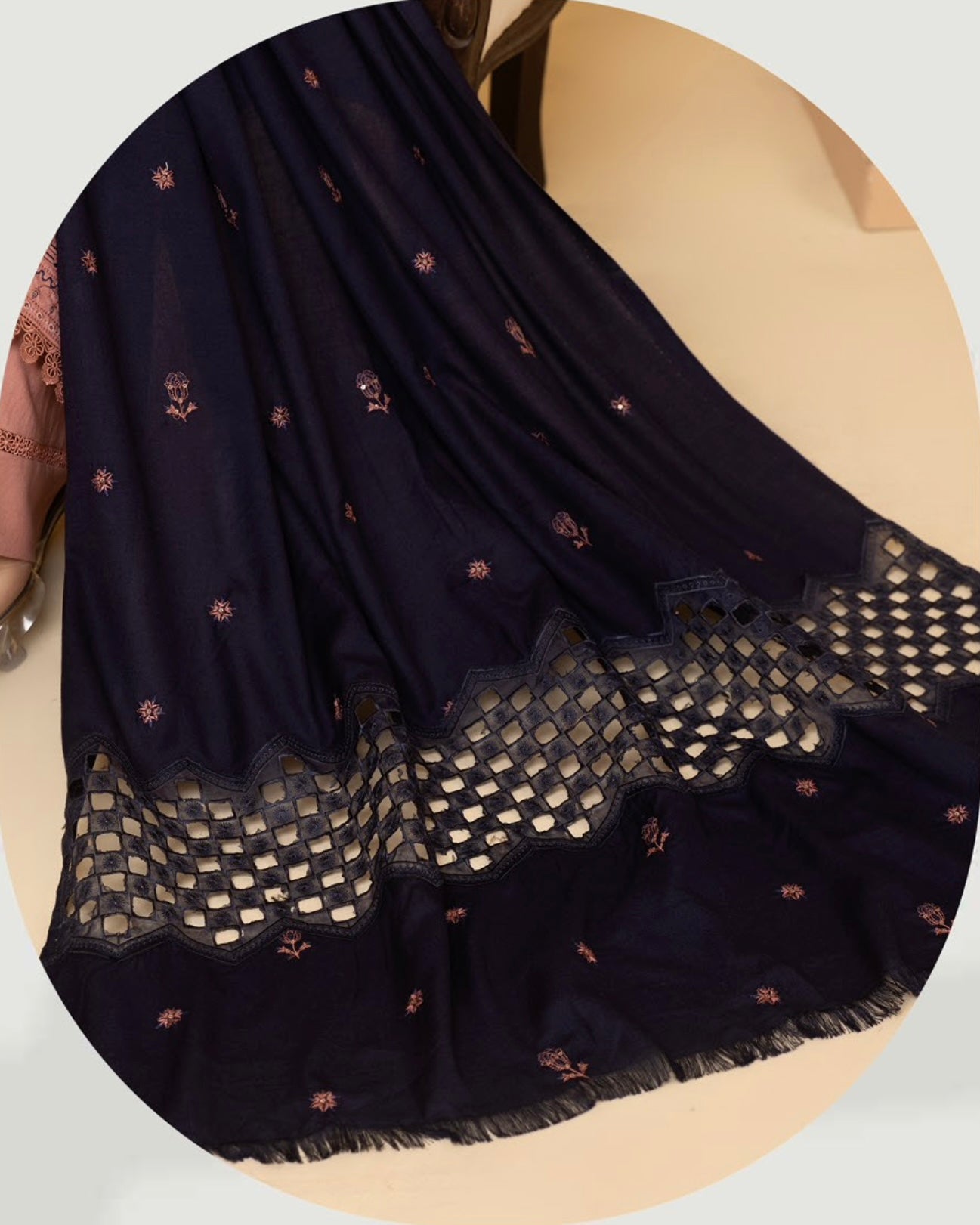 Fantak Andaaz | Emb Dhanak with Emb Wool Shawl | Design 3