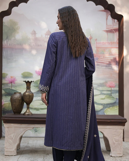 Zellbury | Embroidered Khaddar 3Pc | Design 409