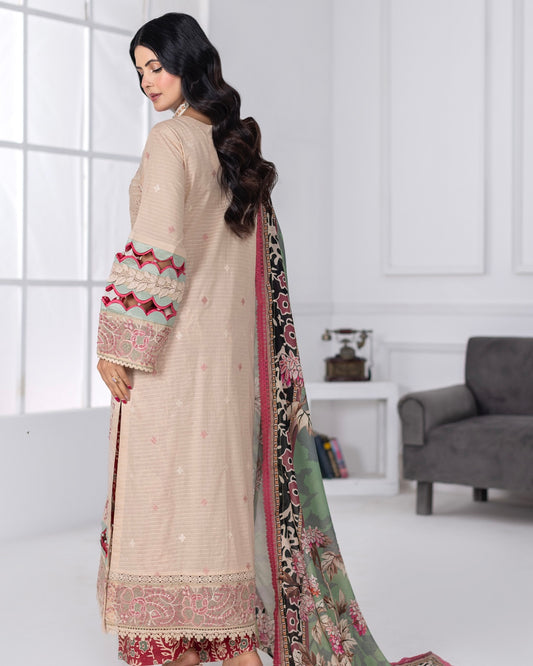 Johra Muswa | Embroidered Lawn | Design 419