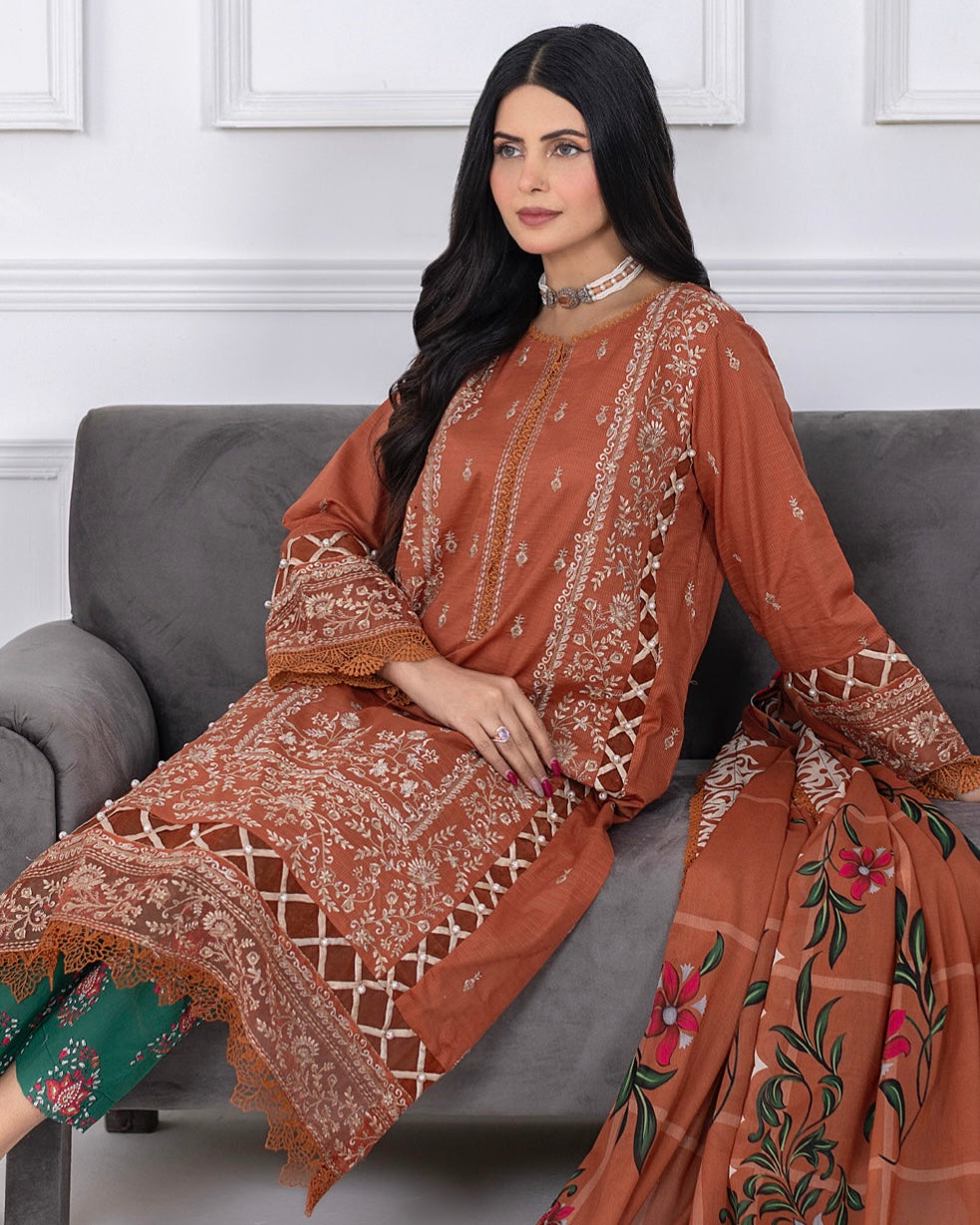Johra Muswa | Embroidered Lawn | Design 420