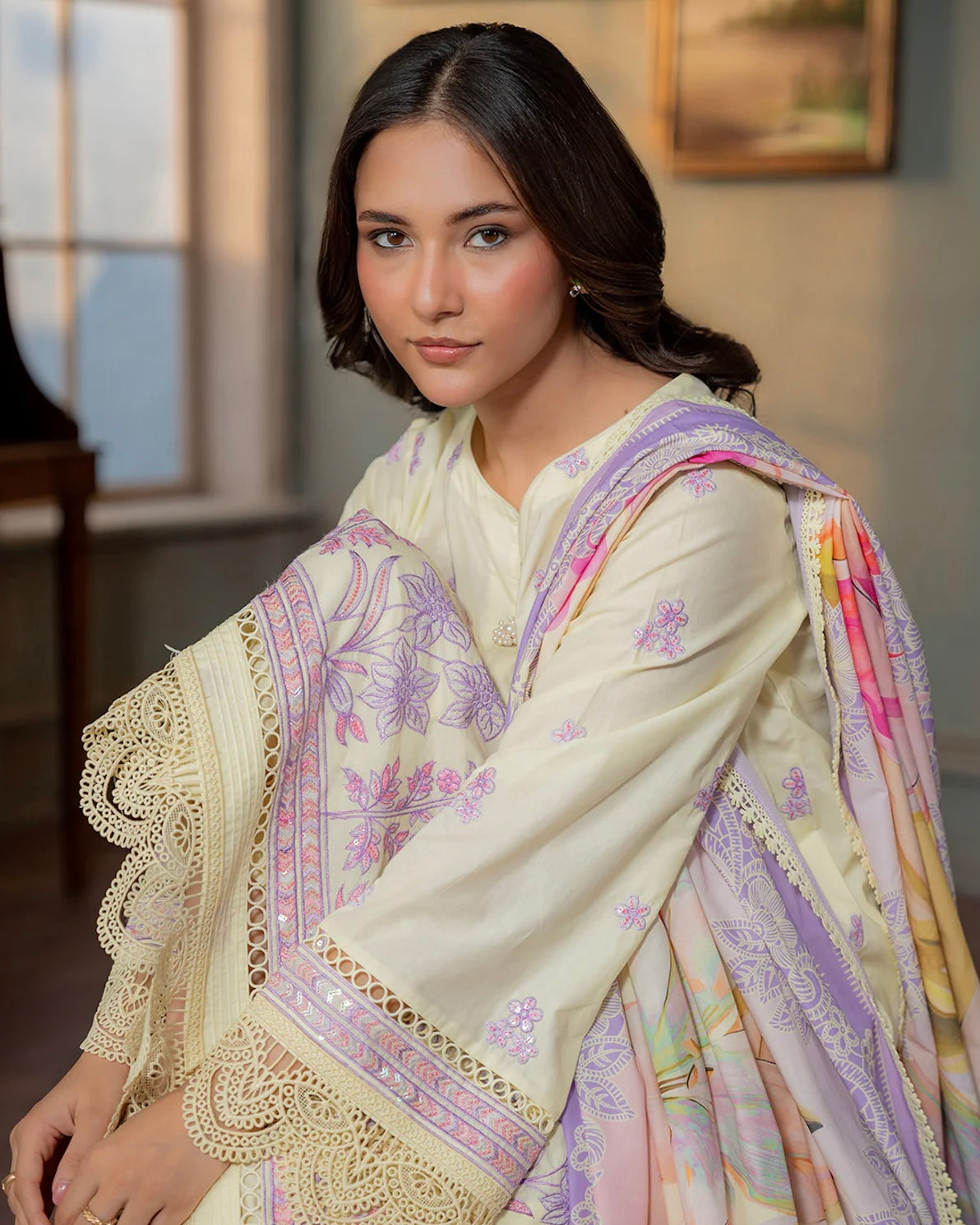 Zellbury | Embroidered Lawn 3pc | Design 445