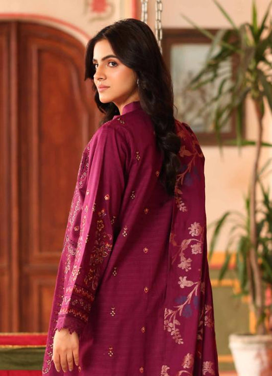 Embroidered Lawn with Jacquard Lawn Dupatta | Johra JH-475