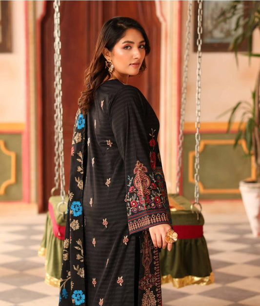 Embroidered Lawn with Jacquard Lawn Dupatta | Johra JH-480