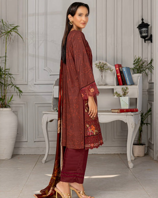 Fantak Grace | Embroidered Printed Viscose | Design 4