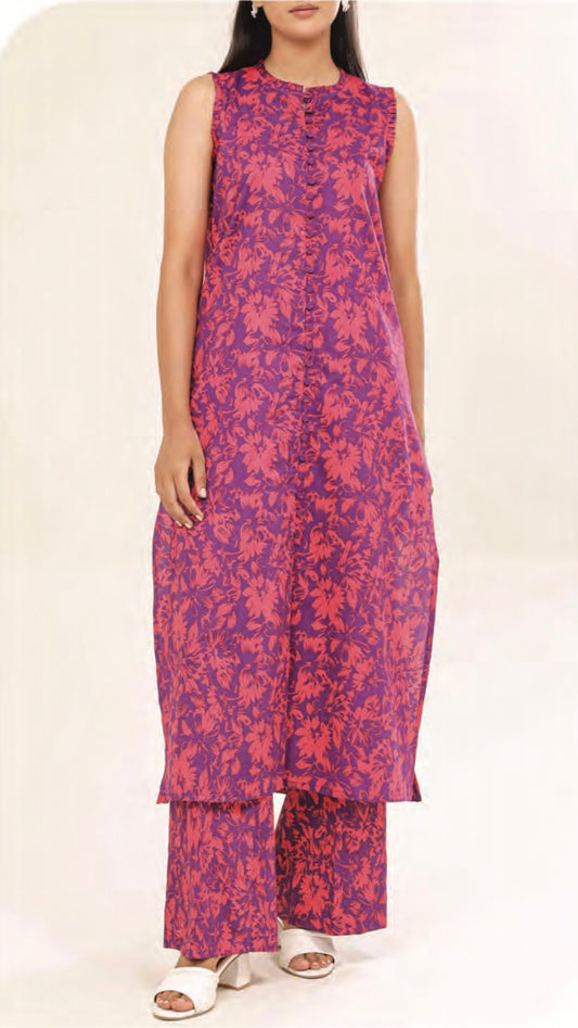 Saya 2pc Printed Lawn | Design 4