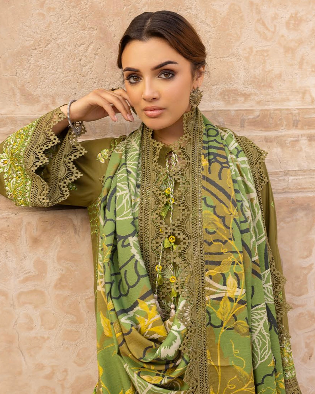 GullJee Shah Bano | Embroidered Linen | Design 4