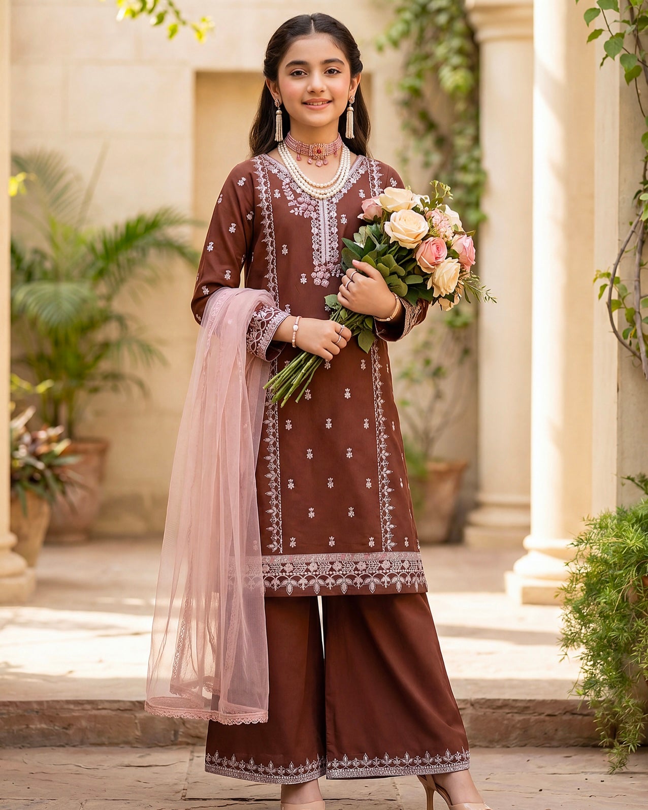 Gullerukh Nanni Pari | Embroidered Lawn | Design 5