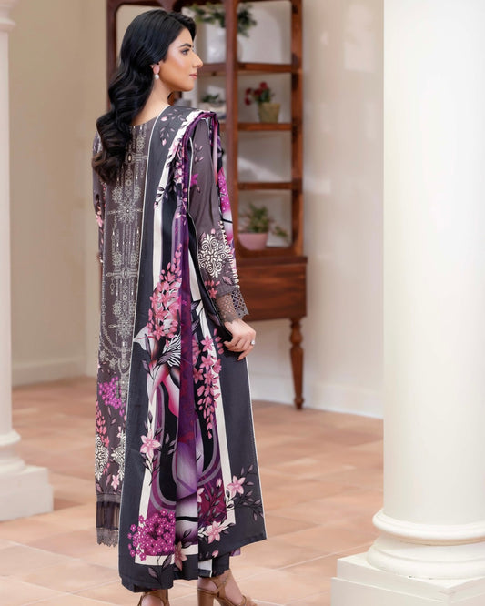 Johra Eira | Embroidered Printed Kotrai | Design 520