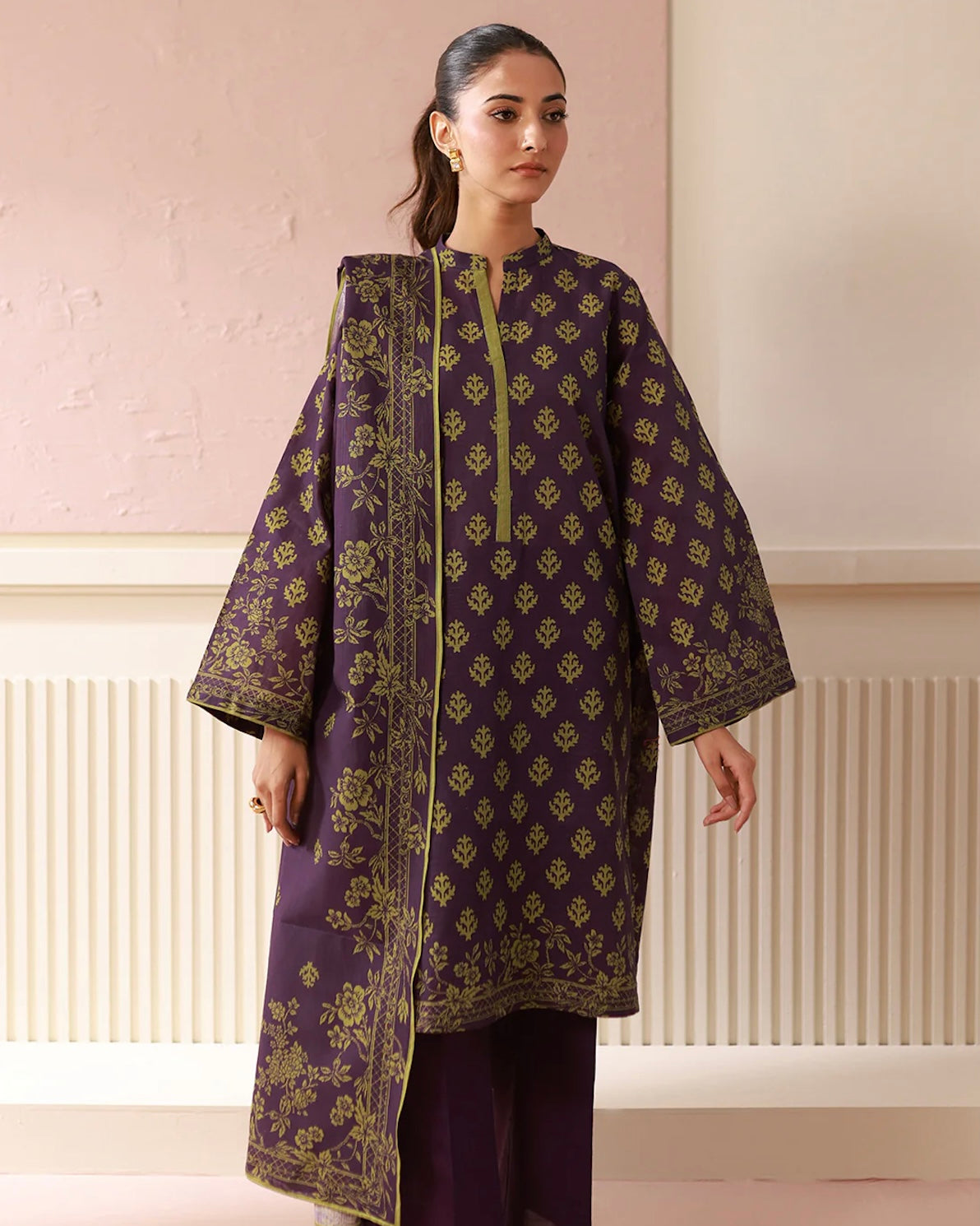 Zellbury | Printed Khaddar 2Pc | Design 549