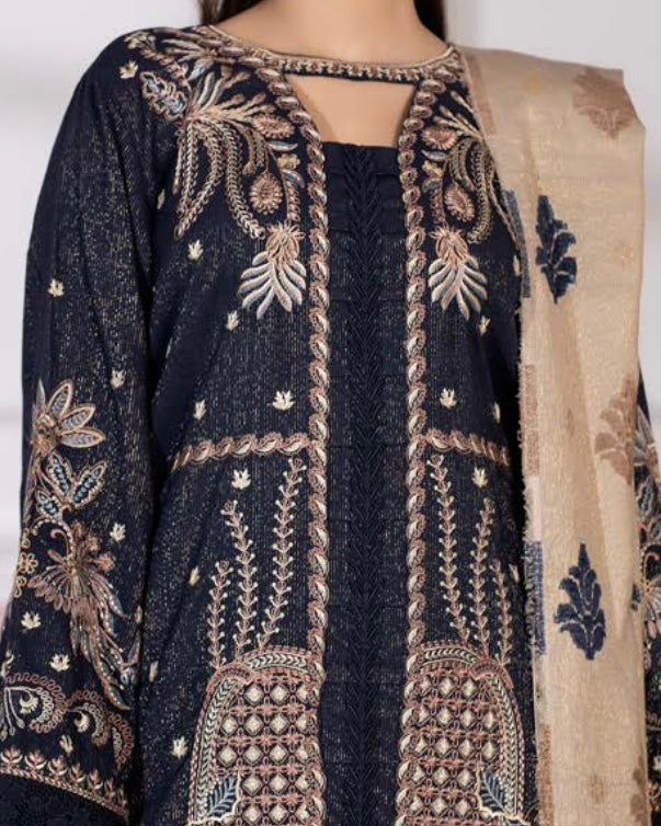 Johra Gulfishan | Zari Peach Leather | Design 561