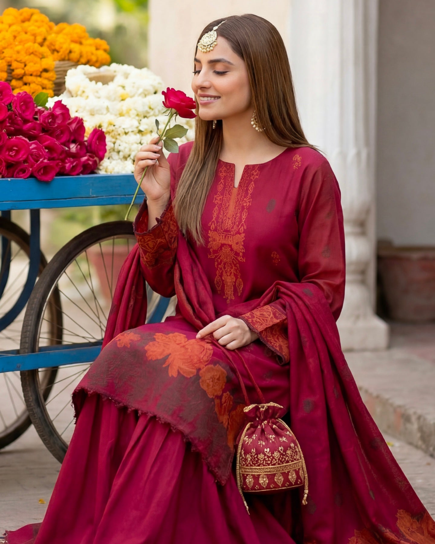 Gullerukh Banarsi | Jacquard Lawn | Design 5