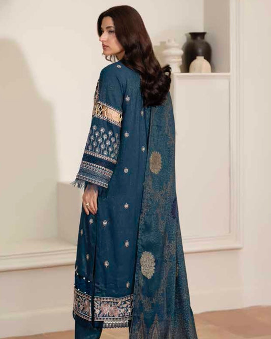 Johra Kabeesha | Zari Peach Leather Velvet | Design 637