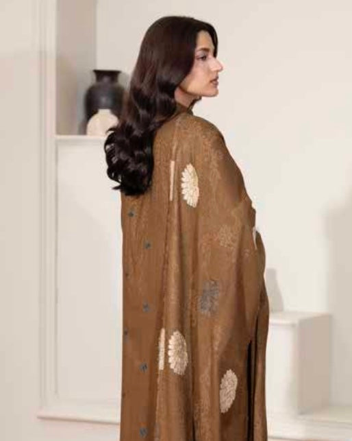 Johra Kabeesha | Zari Peach Leather Velvet | Design 638