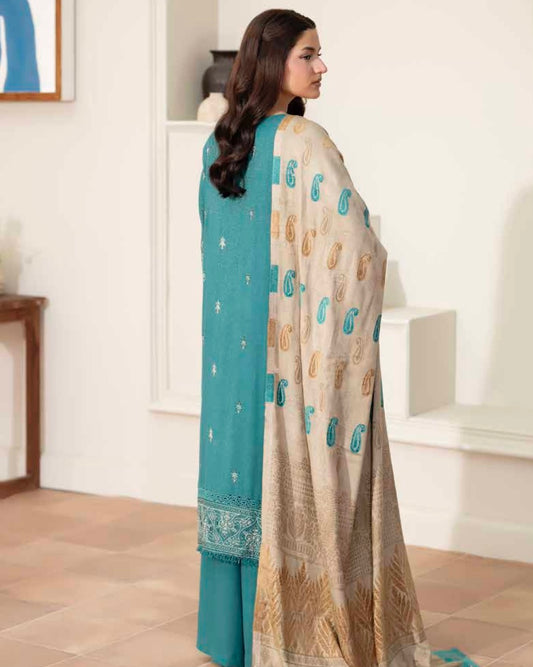 Johra Kabeesha | Zari Peach Leather Velvet | Design 639